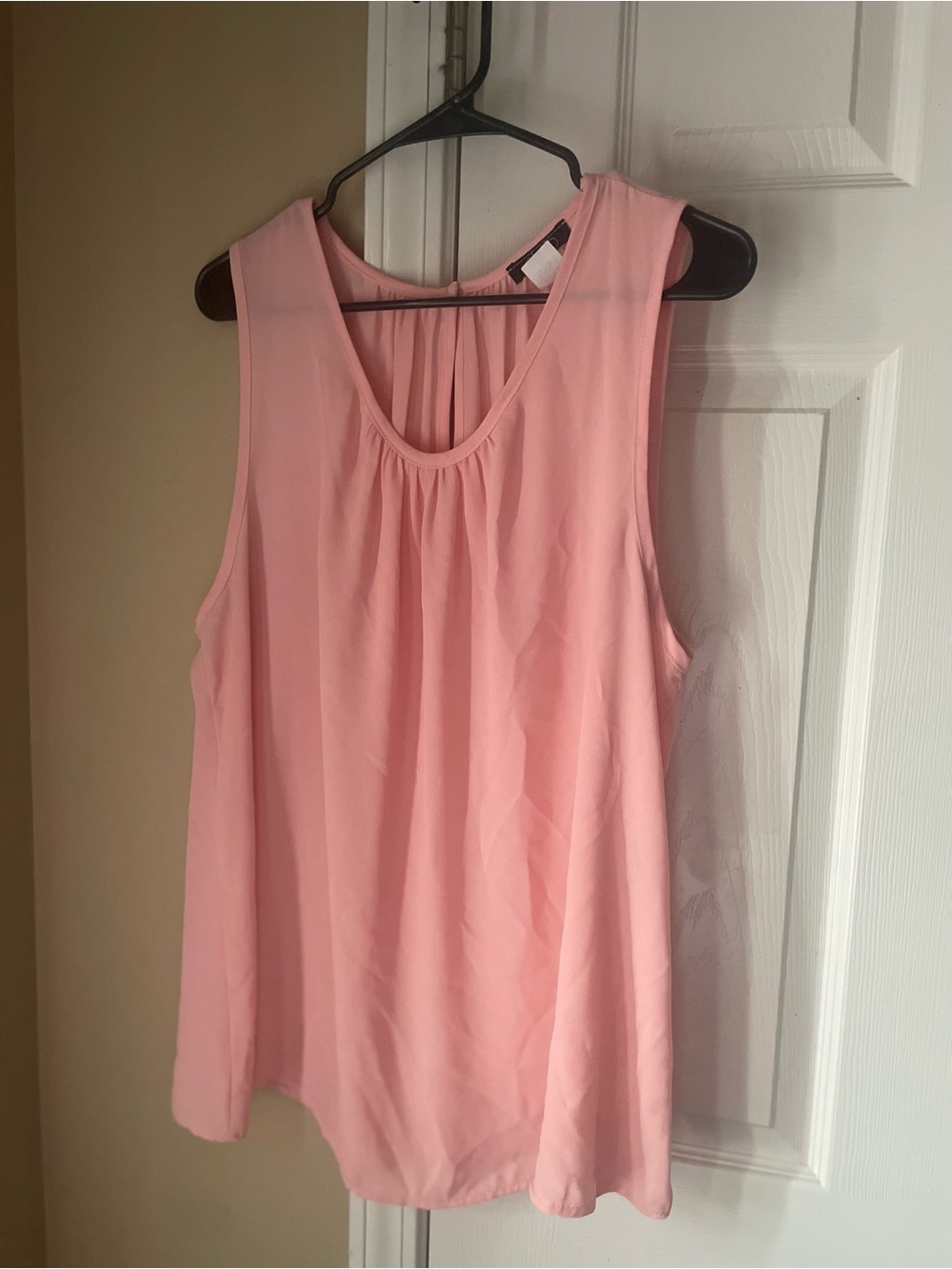 Deb Soft Pink Pleated Scoop Neck Sleeveless Camisole